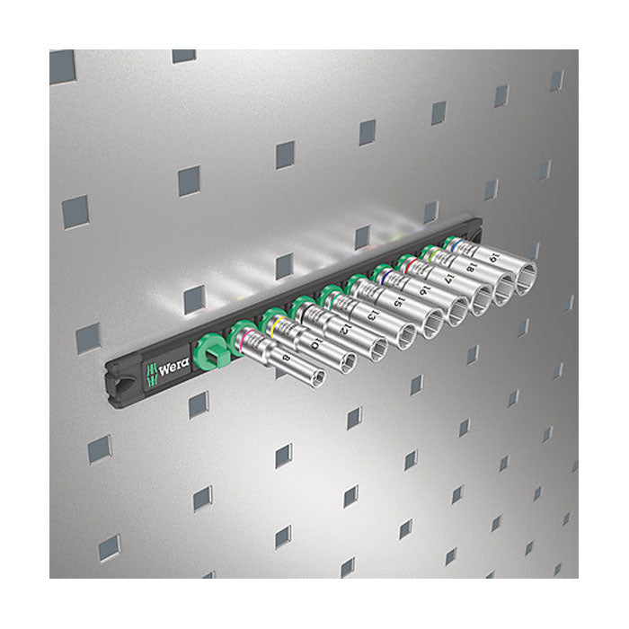 Wera Socket Rail C Deep 1 Socket Set 1/2" Drive, 6 Pce TheToolGroup