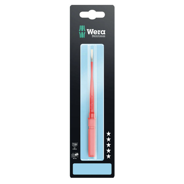 Wera Kraftform Kompakt VDE 3060 iS SB Stainless 0.6x3.5x154mm Interchangeable Blade