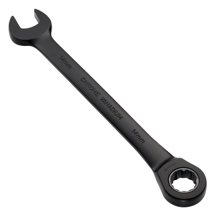 Draper Tools Expert HI-TORQ Metric Ratchet Combination Spanner 14mm Black