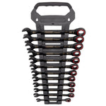 Draper Expert HI-TORQ Metric Ratchet Combination Spanner Set Black 12 Pce