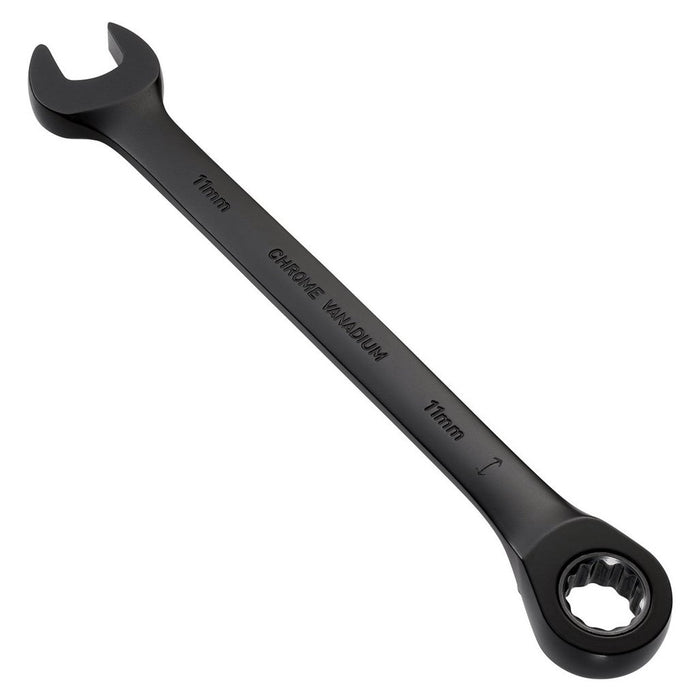 Draper Expert HI-TORQ® Metric Reversible Ratchet Combination Spanner, 11mm, Black