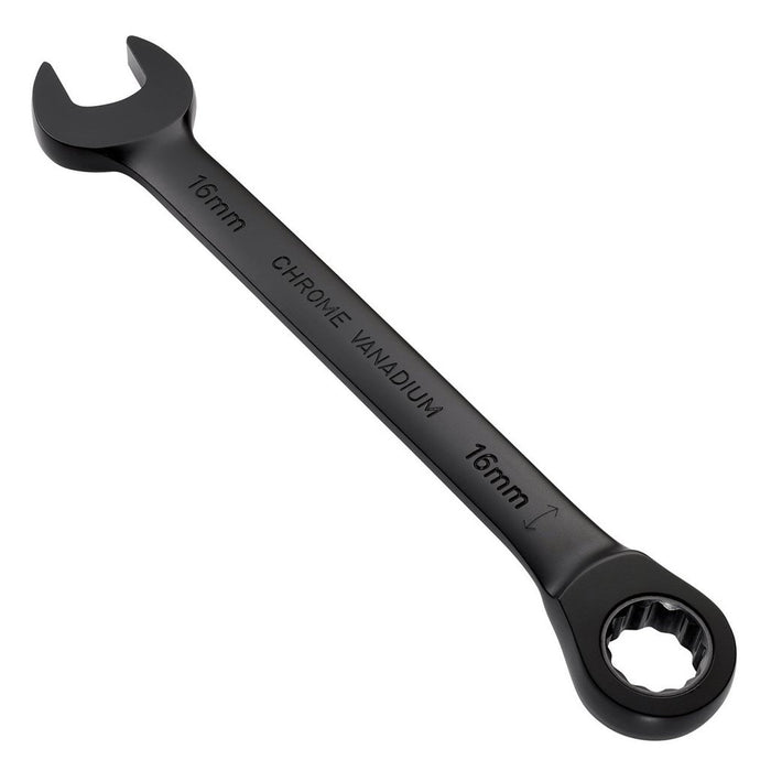 Draper Expert HI-TORQ® Metric Reversible Ratchet Combination Spanner, 16mm, Black