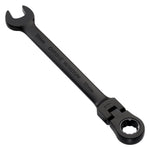 Draper Expert HI-TORQ® Metric Flexible Head Ratchet Combination Spanner, 12mm, Black