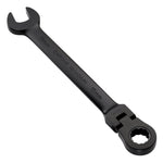 Draper Expert HI-TORQ® Metric Flexible Head Ratchet Combination Spanner, 15mm, Black