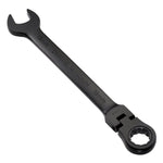 Draper Expert HI-TORQ® Metric Flexible Head Ratchet Combination Spanner, 19mm, Black