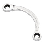 Draper Expert Hi-Torq Double Ring Ratchet Half Moon Spanner, 15 x 17mm