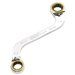 Draper Expert Hi-Torq Double Ring Ratchet S-Shape Spanner 19x22mm
