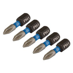 Draper Expert Cross Slot/PH Type Impact Screwdriver Bits PH1 x 25mm 1/4
