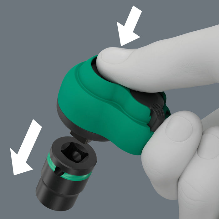 Wera 8100 SB 12 Zyklop Comfort Ratchet Set Reversing Lever 3/8