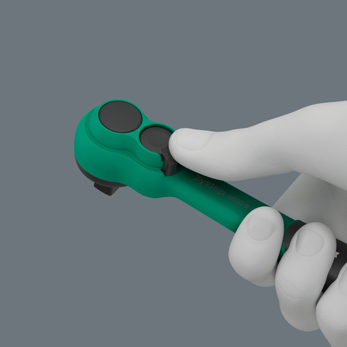 Wera 8100 SB 12 Zyklop Comfort Ratchet Set Reversing Lever 3/8