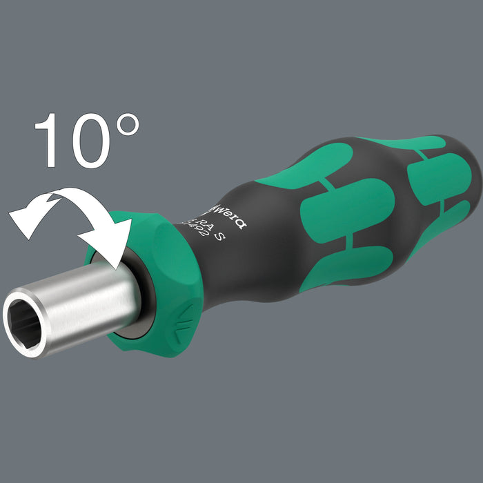 Wera 838 RA S Bit-Holding Handle Screwdriver with Ratchet Functionality 1/4