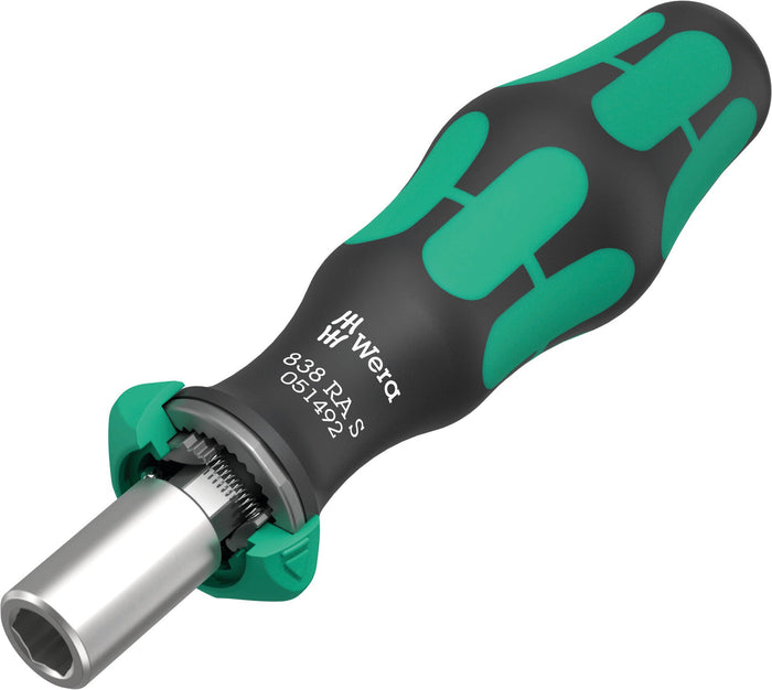 Wera 838 RA S Bit-Holding Handle Screwdriver with Ratchet Functionality 1/4