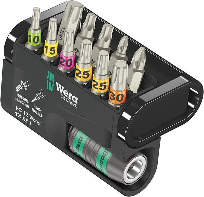 Wera Bit-Check 12 Wood TX HF 1 12 Piece 057435