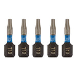 Draper Expert TX-STAR® Impact Screwdriver Bits T10 x 25mm 1/4