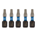 Draper Expert TX-STAR® Impact Screwdriver Bits T15 x 25mm 1/4