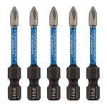 Draper Expert Cross Slot/PH Type Impact Screwdriver Bits PH1 x 50mm 1/4