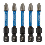 Draper Expert Cross Slot/PH Type Impact Screwdriver Bits PH2x 50mm 1/4