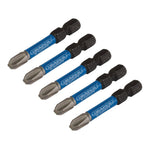 Draper Expert Cross Slot/PH Type Impact Screwdriver Bits PH3 x 50mm 1/4