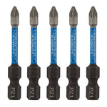 Draper  Expert PZ-Type Impact Screwdriver Bits No.1 x 50mm 1/4