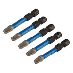 Draper Expert PZ-Type Impact Screwdriver Bits No.3 x 50mm 1/4