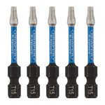Draper Expert TX-STAR® Impact Screwdriver Bits T15 x 50mm 1/4