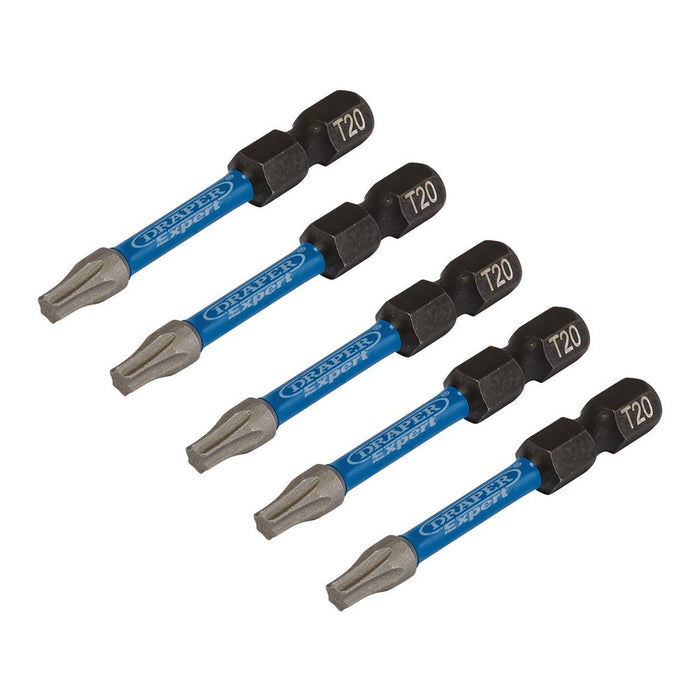 Draper Expert TX-STAR® Impact Screwdriver Bits T20 x 50mm 1/4