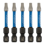 Draper Expert TX-STAR® Impact Screwdriver Bits T20 x 50mm 1/4