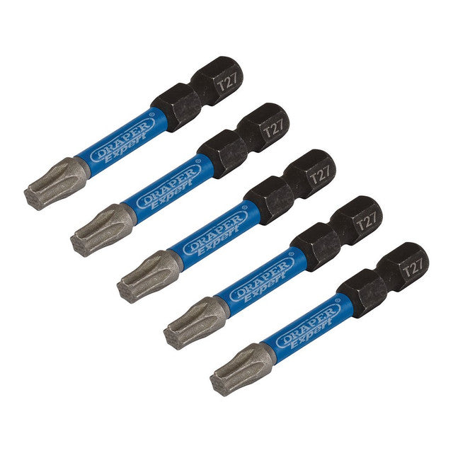 Draper Expert TX-STAR® Impact Screwdriver Bits T27 x 50mm 1/4