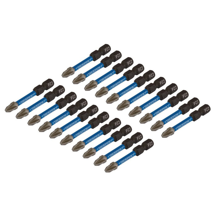 Draper Expert PZ-Type Impact Screwdriver Bits No.2 x 50mm 1/4