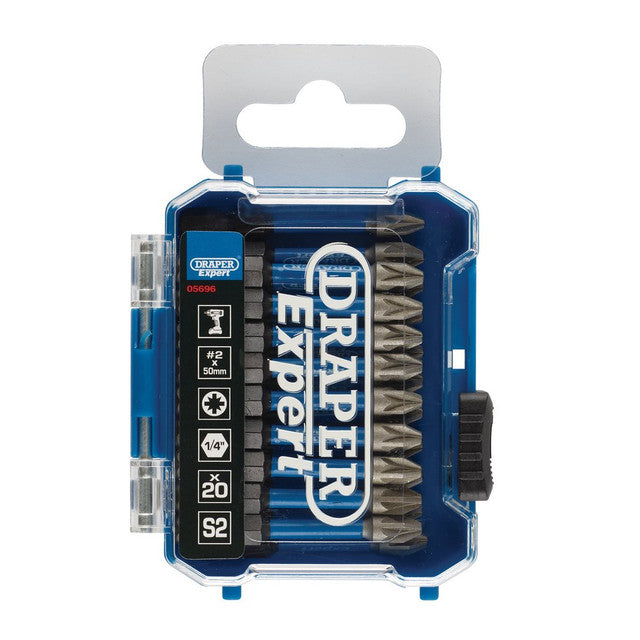 Draper Expert PZ-Type Impact Screwdriver Bits No.2 x 50mm 1/4