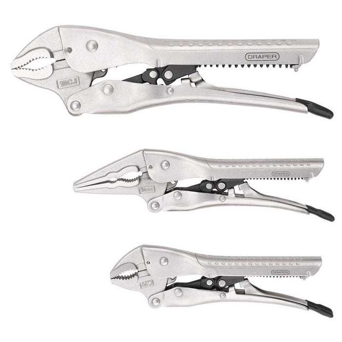 Draper Auto Locking Pliers Set 3 Piece 07103