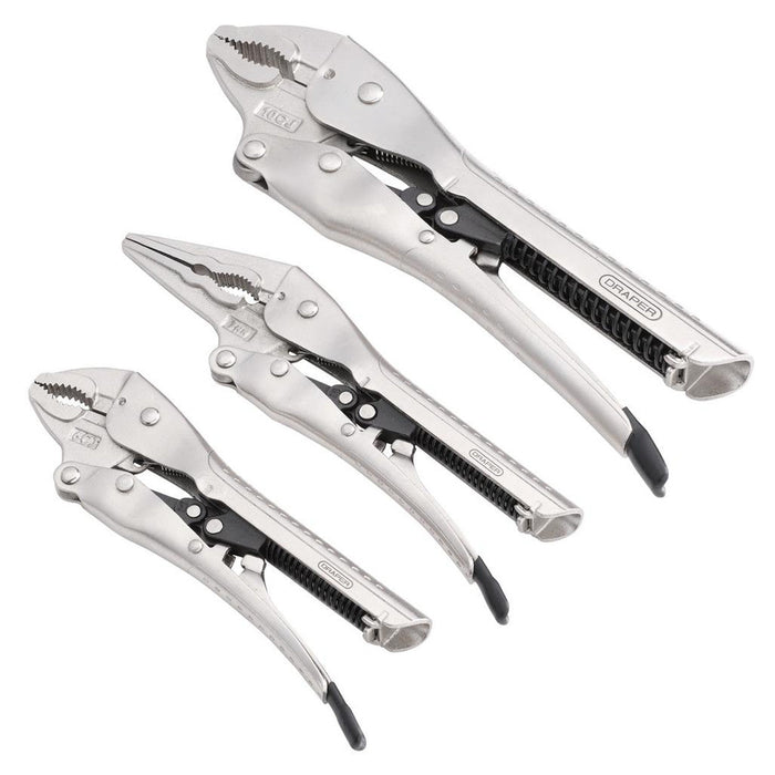 Draper Auto Locking Pliers Set 3 Piece 07103