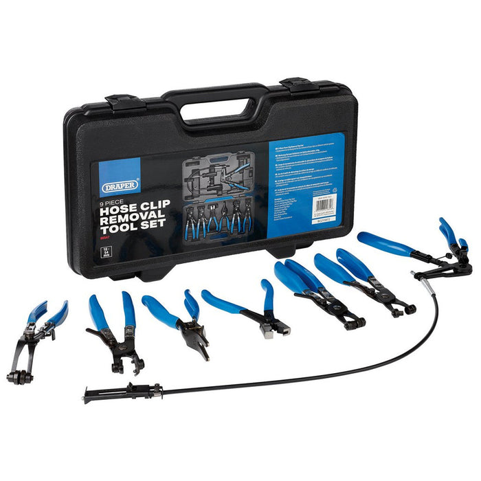 Draper Hose Clip Removal Tool Set 18-54mm 9 Piece 08547