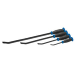 Draper 'Pound Thru' Soft Grip Pry Bar Set with Hand Guard, 4 Pce
