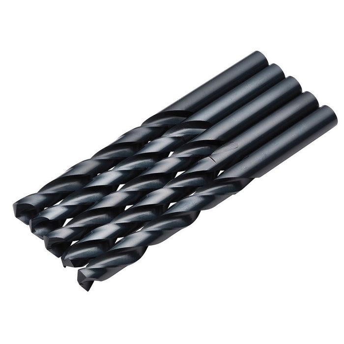 Draper Black HSS Drill Bit, 10.0mm x 133mm, 5pk