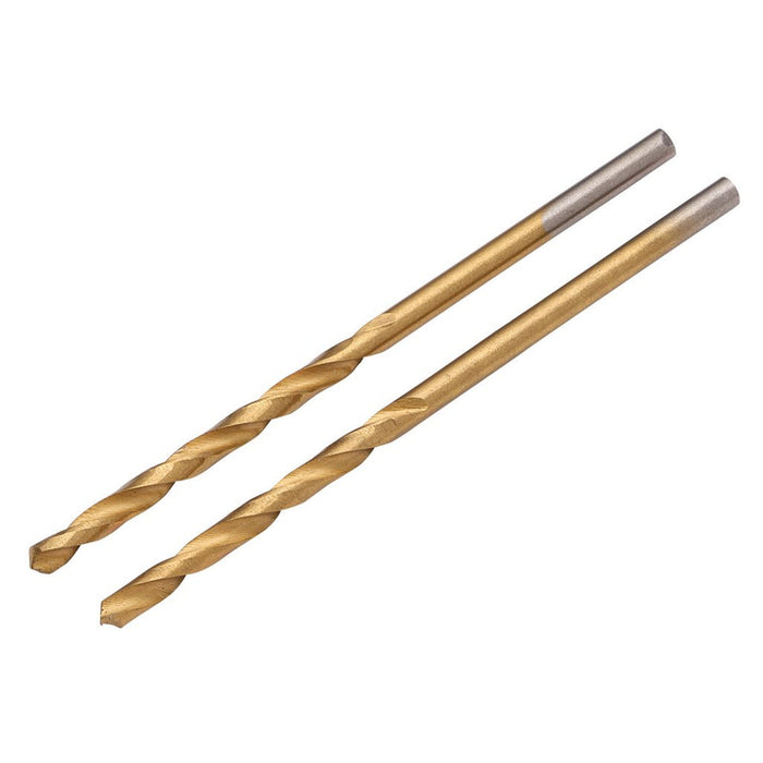 Draper HSS Titanium Nitride Coated Drill Bit 2.0mm x 49mm, 2pk