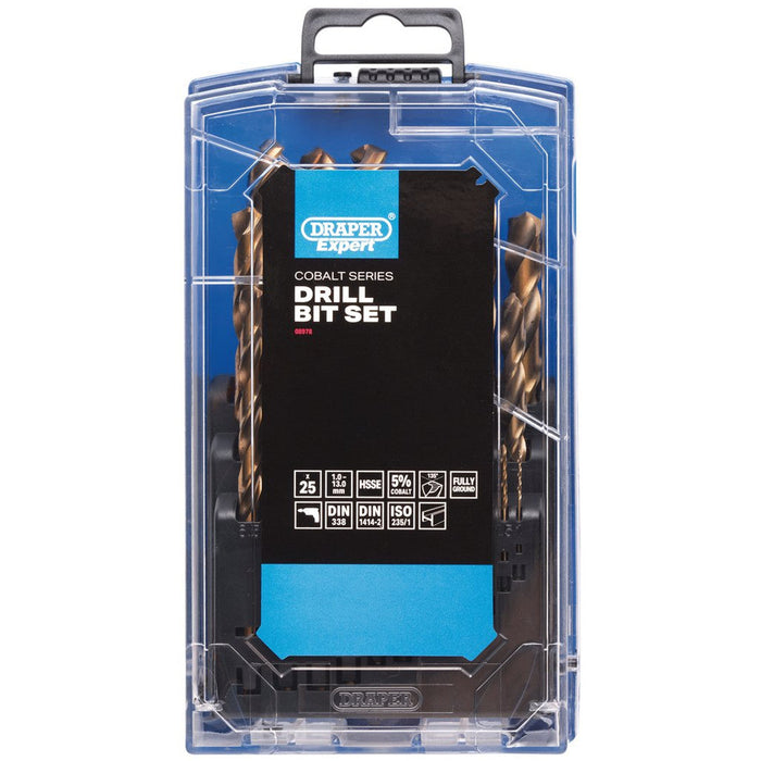 Draper Expert HSSE M35 Cobalt Drill Bit Set (25 Piece)