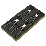 Draper Expert Circlip Pliers Set in EVA Foam Tray 180mm (4 Piece)