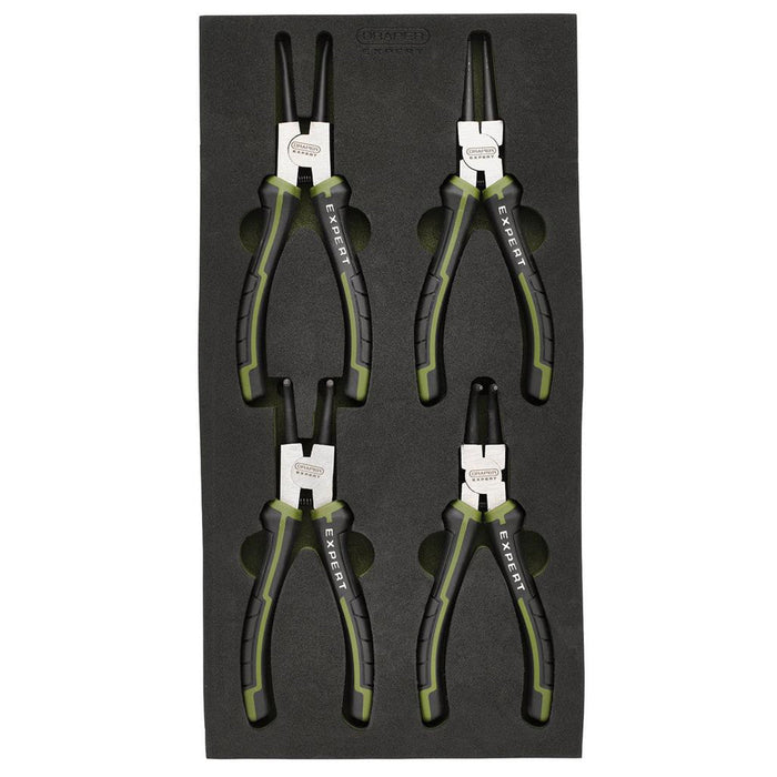 Draper Expert Circlip Pliers Set in EVA Foam Tray 180mm (4 Piece)