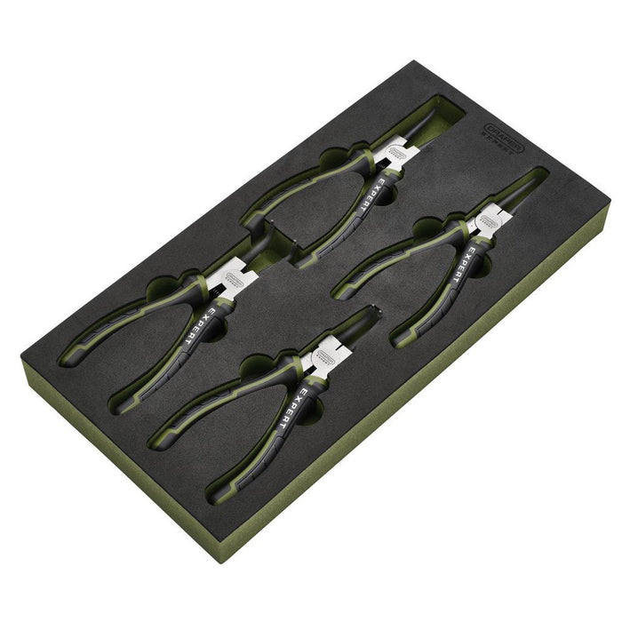 Draper Expert Circlip Pliers Set in EVA Foam Tray 180mm (4 Piece)