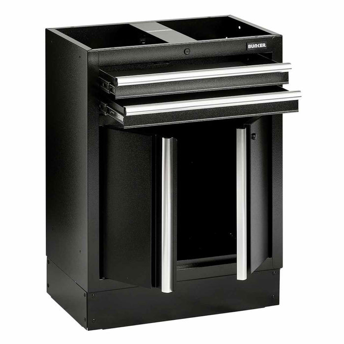 Draper 23752 Bunker 2 Drawer 2 Door Base Modular Floor Cabinet 680mm