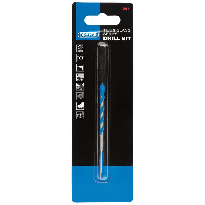 Draper TCT Tile & Glass Drill Bit 5mm x 84mm