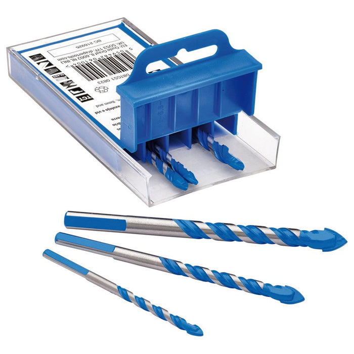 Draper TCT Tile and Glass Drill Bit Set (6 Piece)