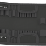 Wera 9415 Folding Pouch for Kraftform Kompakt Zyklop Speed 1/4in Empty 136464