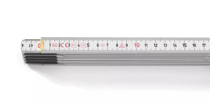 Hultafors 105154 Wooden 2m Folding Rule White T59