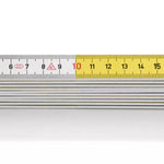 Hultafors 105254 Wooden 2m Folding Rule White/Yellow T59