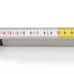 Hultafors 105254 Wooden 2m Folding Rule White/Yellow T59