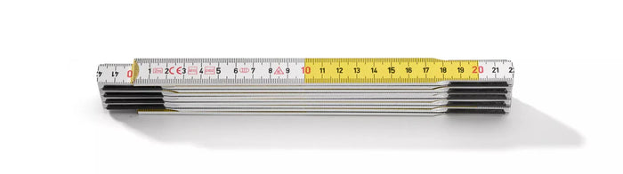Hultafors 105254 Wooden 2m Folding Rule White/Yellow T59