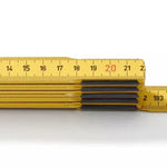 Hultafors 105354 Wooden 2m Folding Rule Yellow T59