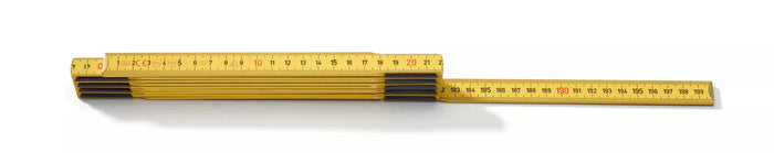 Hultafors 105354 Wooden 2m Folding Rule Yellow T59